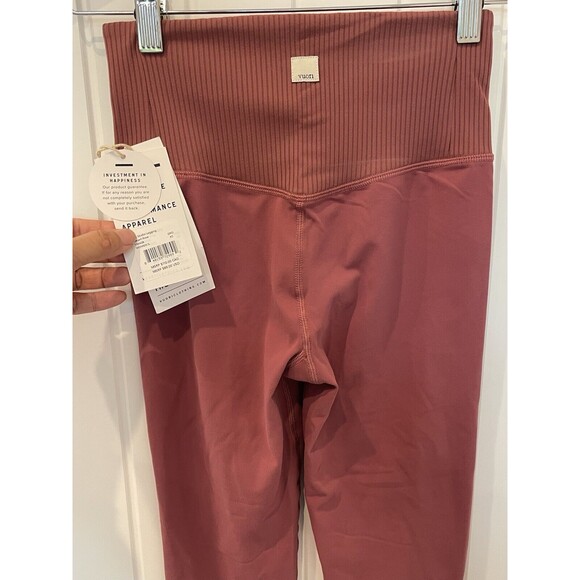 NWT Vuori Women Rib Studio Legging Studio Series Size XS Desert Rose MSRP $89 - Picture 4 of 7